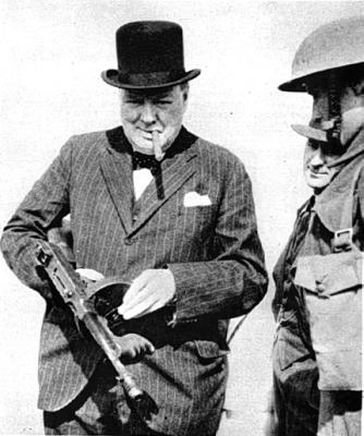 winston churchill tommy gun